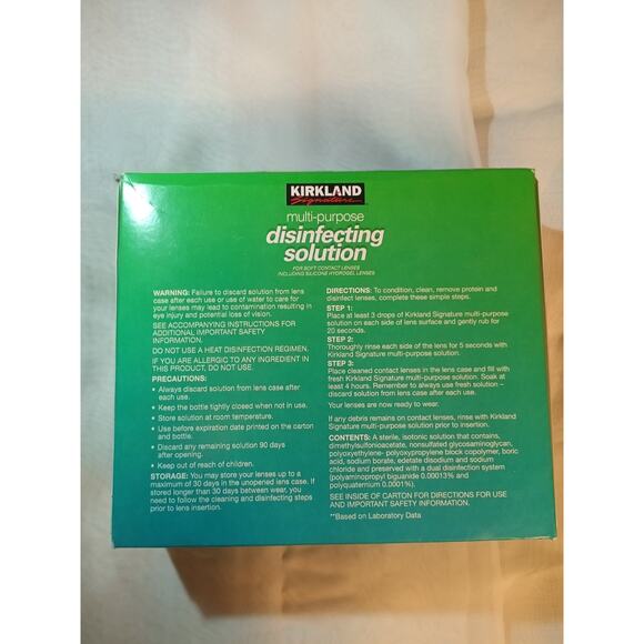 Kirkland Signature Multi-Purpose Disinfecting Solution, 16 fl oz, 3 ct EXP6/24 - Picture 2 of 5